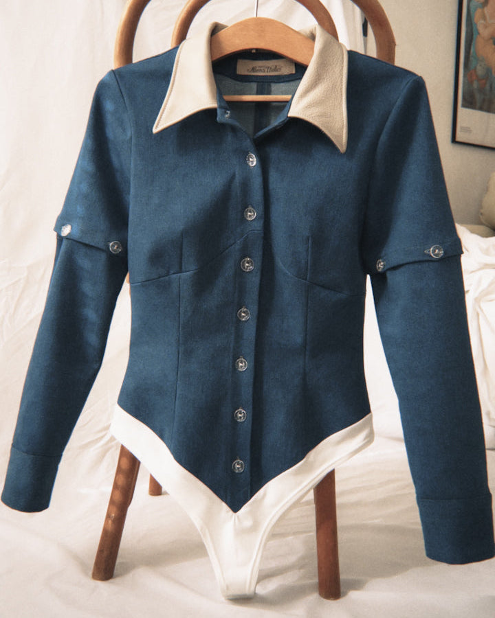 Bodystocking Shirt Denim