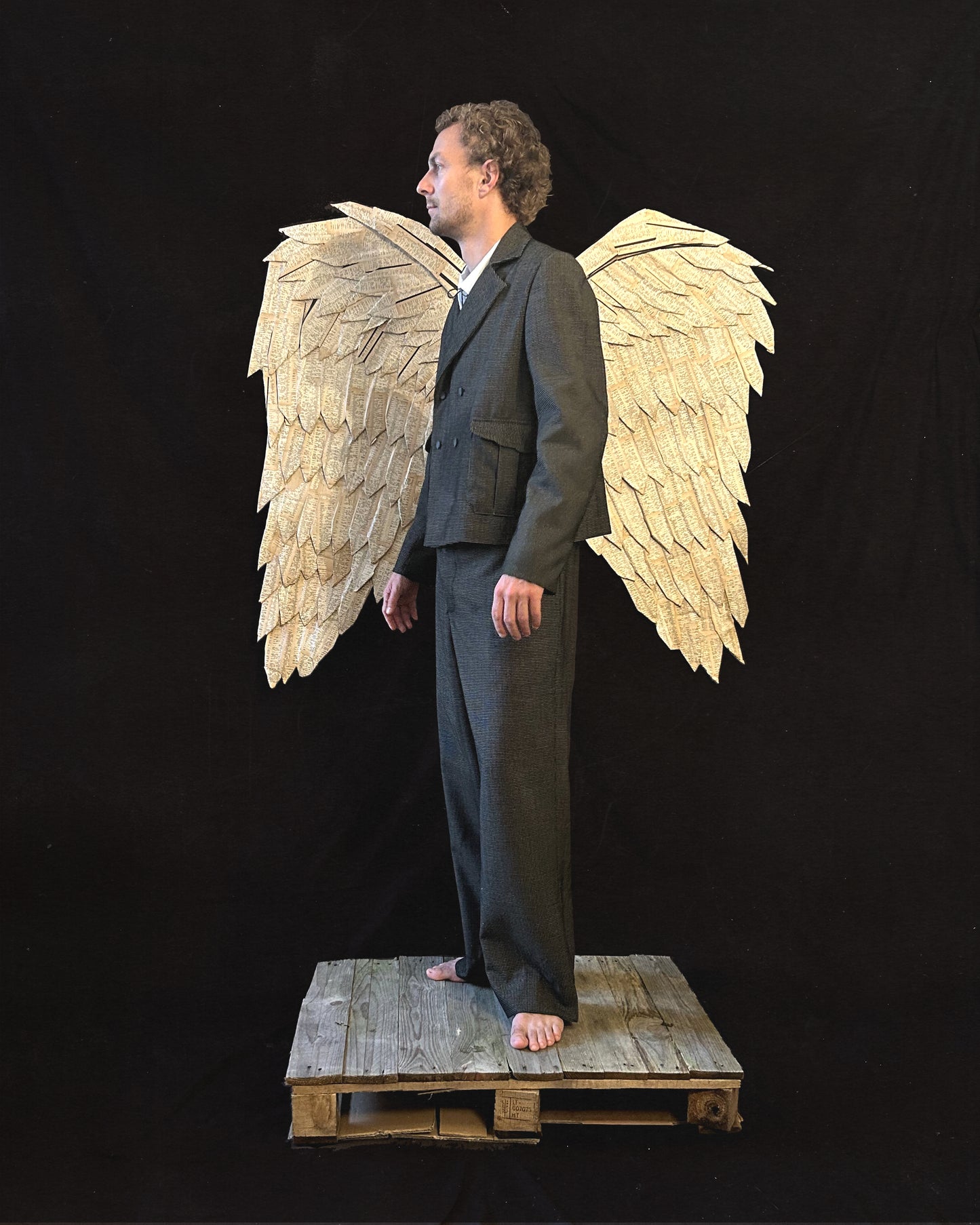 wing double breasted blazer